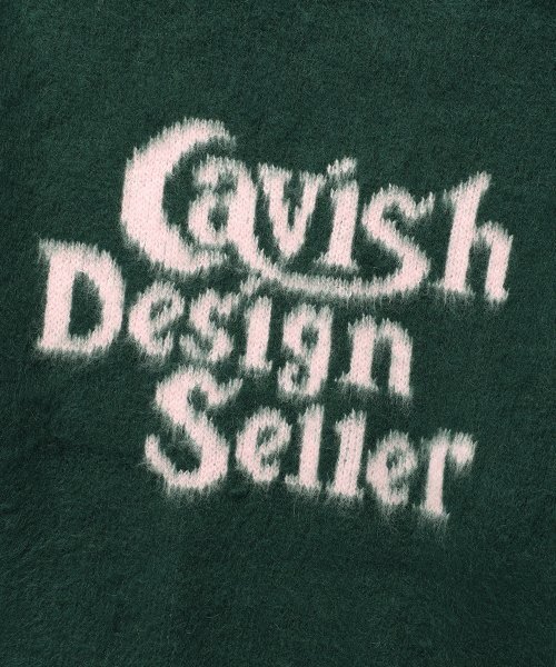 Cavish(カビシ)の「BRUSHED SELLER LOGO KNIT CREWNECK GREEN(CV2DFUK600A)(ニット/セーター・レディース・グリーン・SMALL/MEDIUM/LARGE)」の4枚目の写真