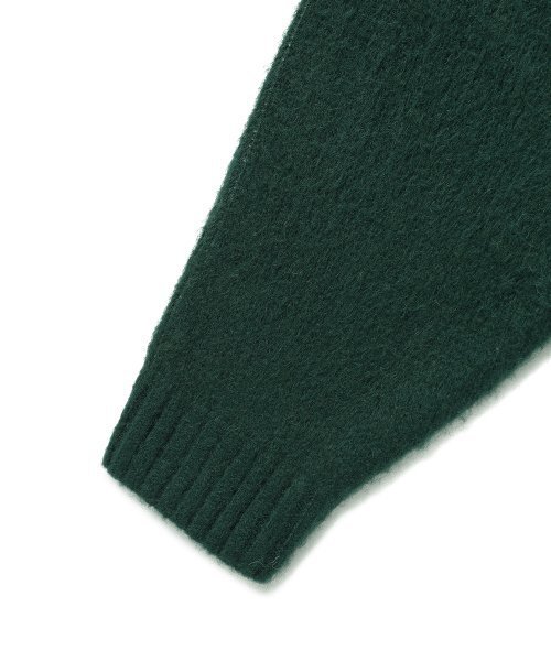 Cavish(カビシ)の「BRUSHED SELLER LOGO KNIT CREWNECK GREEN(CV2DFUK600A)(ニット/セーター・レディース・グリーン・SMALL/MEDIUM/LARGE)」の3枚目の写真