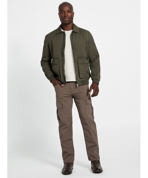 Guess（ゲス）の「OUTDOORS Vintage Jacket ジャケット ブルゾン（ブルゾン・メンズ・カーキ・SMALL/X-LARGE/LARGE/MEDIUM）」の3枚目の写真