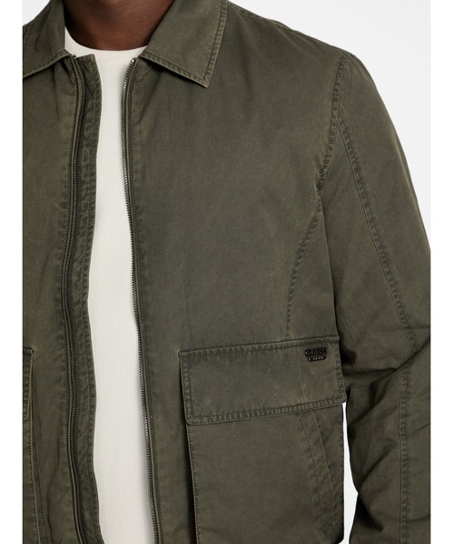 Guess（ゲス）の「OUTDOORS Vintage Jacket ジャケット ブルゾン（ブルゾン・メンズ・カーキ・SMALL/X-LARGE/LARGE/MEDIUM）」の4枚目の写真