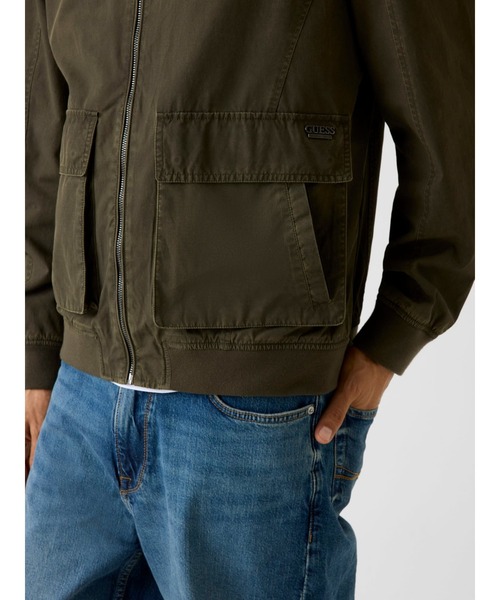 Guess（ゲス）の「OUTDOORS Vintage Jacket ジャケット ブルゾン（ブルゾン・メンズ・カーキ・SMALL/X-LARGE/LARGE/MEDIUM）」の5枚目の写真
