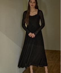 ERADIE（エラディエ）の「Heart Neck Lace One Piece  ハートネックストレッチレースワンピース（ワンピース）」