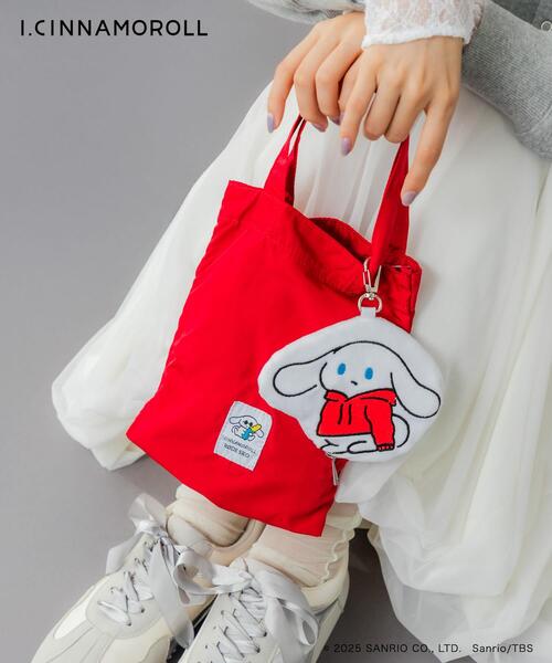 RODE SKO（ロデスコ）の「アイシナモロール パッカブルエコバッグ（エコバッグ/サブバッグ・レディース・ブルー/レッド・ONE）」の17枚目の写真