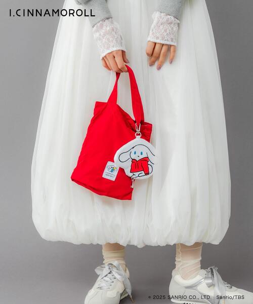 RODE SKO（ロデスコ）の「アイシナモロール パッカブルエコバッグ（エコバッグ/サブバッグ・レディース・ブルー/レッド・ONE）」の12枚目の写真