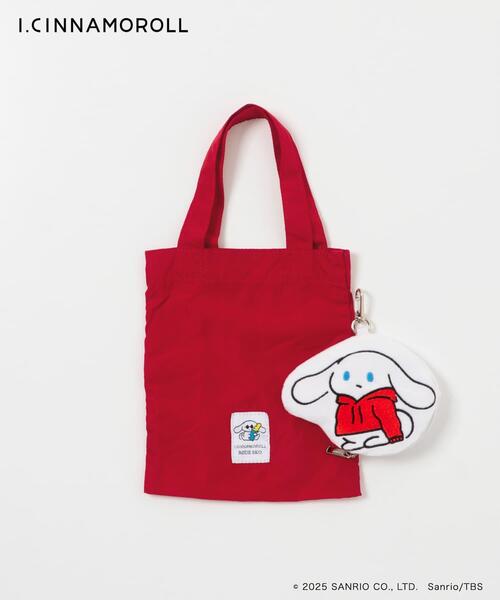 RODE SKO（ロデスコ）の「アイシナモロール パッカブルエコバッグ（エコバッグ/サブバッグ・レディース・ブルー/レッド・ONE）」の9枚目の写真