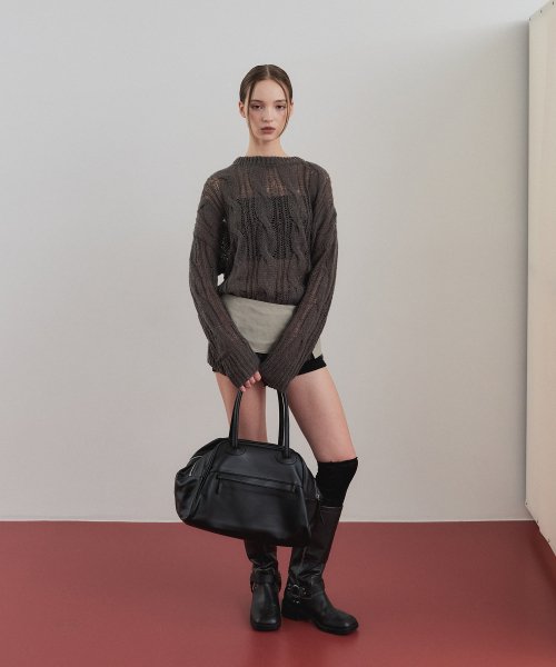 CHRISTINE PROJECT(クリスティンプロジェクト)の「TWO ZIPPER BAG ORIGINAL(BLACK PEPPER)(ショルダーバッグ・レディース・その他・FREE)」の11枚目の写真