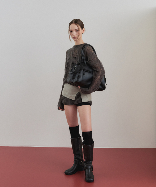 CHRISTINE PROJECT(クリスティンプロジェクト)の「TWO ZIPPER BAG ORIGINAL(BLACK PEPPER)(ショルダーバッグ・レディース・その他・FREE)」の12枚目の写真