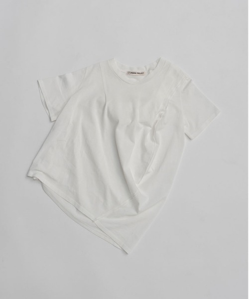 PRANK PROJECT（プランクプロジェクト）の「【2026Spring Pre-Order】ハーフスリーブドレストップ / Foodie Drape Tee（Tシャツ/カットソー・レディース・ブラック/ホワイト/キャメル・FREE）」の21枚目の写真