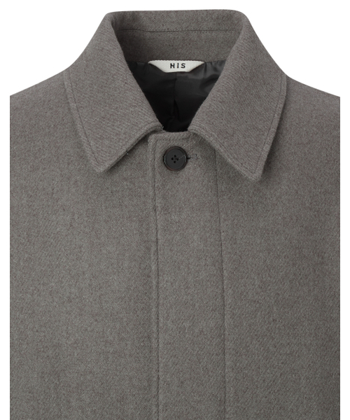 HAZZYS（ ヘジス）の「[HIS] ウールカシミヤ混合バルマカンコート グレー（チェスターコート・メンズ・その他・SMALL/MEDIUM/LARGE）」の6枚目の写真