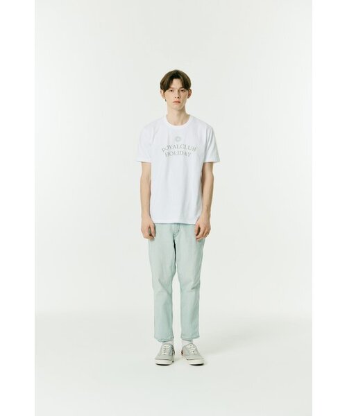 ROYAL CLUB HOLIDAY（ロイヤルクラブホリデー）の「セミオーバーフィットロゴ半袖Tシャツホワイト（Tシャツ/カットソー・メンズ・ホワイト・MEDIUM/LARGE）」の8枚目の写真