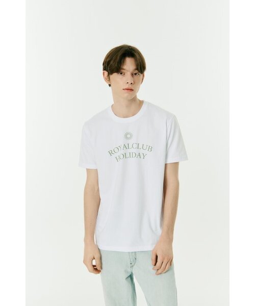 ROYAL CLUB HOLIDAY（ロイヤルクラブホリデー）の「セミオーバーフィットロゴ半袖Tシャツホワイト（Tシャツ/カットソー・メンズ・ホワイト・MEDIUM/LARGE）」の11枚目の写真
