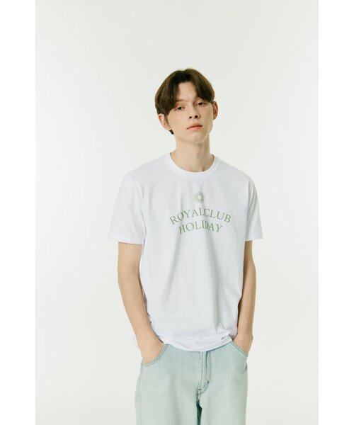 ROYAL CLUB HOLIDAY（ロイヤルクラブホリデー）の「セミオーバーフィットロゴ半袖Tシャツホワイト（Tシャツ/カットソー・メンズ・ホワイト・MEDIUM/LARGE）」の12枚目の写真