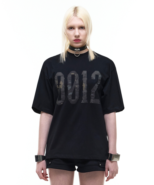 OPUS 0012(オーパス0012)の「Op. 07 CAMO PATCHED T-SHIRTS BLACK(Tシャツ/カットソー・レディース・その他・SMALL/MEDIUM/LARGE)」の1枚目の写真