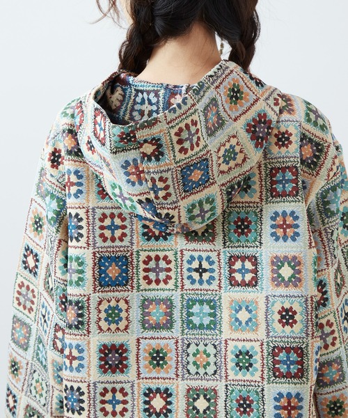 チャイハネ（チャイハネ）の「【チャイハネ】シェピフードトップス（パーカー・レディース・ホワイト/ブラック・FREE）」の9枚目の写真