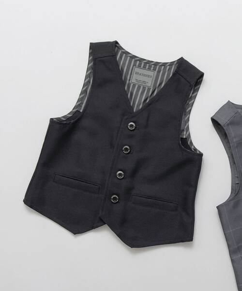 BRANSHES（ブランシェス）の「【フォーマル】ベスト（スーツベスト・キッズ・ネイビー/チャコールグレー・110/120/130）」の3枚目の写真