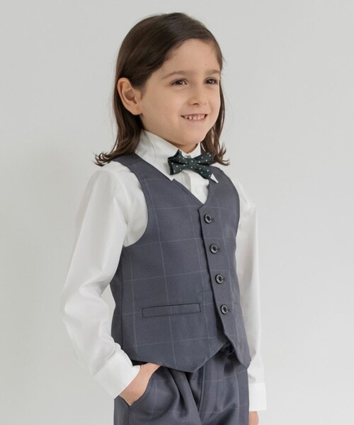 BRANSHES（ブランシェス）の「【フォーマル】ベスト（スーツベスト・キッズ・ネイビー/チャコールグレー・110/120/130）」の16枚目の写真