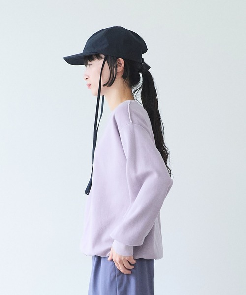 yuni（ユニ　）の「接結ニットreverisible oversized プルオーバー（ニット/セーター・レディース・ライラック/ベージュ/グレー・FREE）」の22枚目の写真