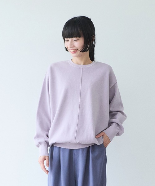 yuni（ユニ　）の「接結ニットreverisible oversized プルオーバー（ニット/セーター・レディース・ライラック/ベージュ/グレー・FREE）」の7枚目の写真