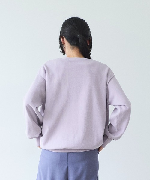 yuni（ユニ　）の「接結ニットreverisible oversized プルオーバー（ニット/セーター・レディース・ライラック/ベージュ/グレー・FREE）」の10枚目の写真