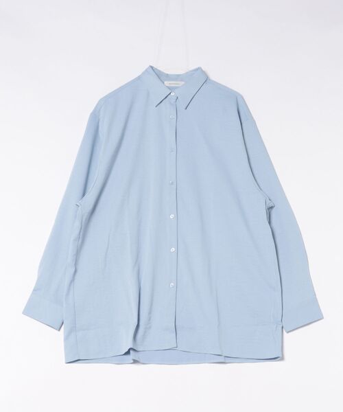 each（イーチ）の「【セットアイテム】ニットキャミ×ミディシャツ（シャツ/ブラウス・レディース・サックスブルー/オフホワイト・FREE）」の12枚目の写真