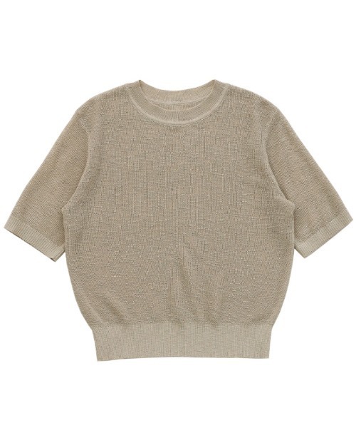 select MOCA（セレクトモカ）の「リブ編みシアークルーネックニット（ニット/セーター・レディース・ベージュ/ブラウン/ブラック/グレー・FREE）」の12枚目の写真