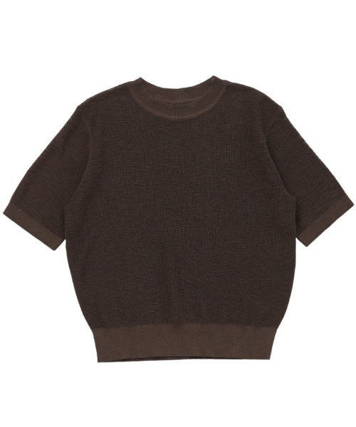 select MOCA（セレクトモカ）の「リブ編みシアークルーネックニット（ニット/セーター・レディース・ベージュ/ブラウン/ブラック/グレー・FREE）」の13枚目の写真