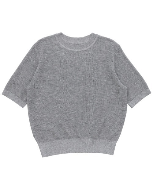 select MOCA（セレクトモカ）の「リブ編みシアークルーネックニット（ニット/セーター・レディース・ベージュ/ブラウン/ブラック/グレー・FREE）」の10枚目の写真