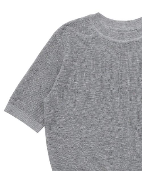 select MOCA（セレクトモカ）の「リブ編みシアークルーネックニット（ニット/セーター・レディース・ベージュ/ブラウン/ブラック/グレー・FREE）」の15枚目の写真