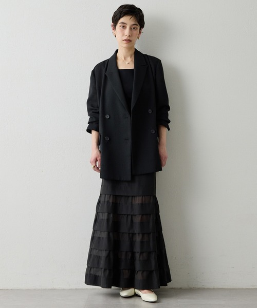 Whim Gazette(ウィムガゼット)の「オーガンジーマーメイドスカート4(スカート・レディース・ブラック・36/38)」の17枚目の写真