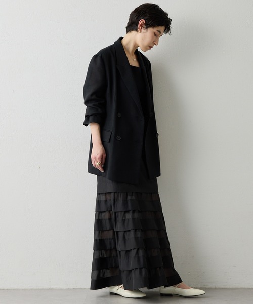 Whim Gazette(ウィムガゼット)の「オーガンジーマーメイドスカート4(スカート・レディース・ブラック・36/38)」の15枚目の写真