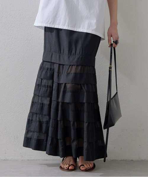 Whim Gazette(ウィムガゼット)の「オーガンジーマーメイドスカート4(スカート・レディース・ブラック・36/38)」の19枚目の写真