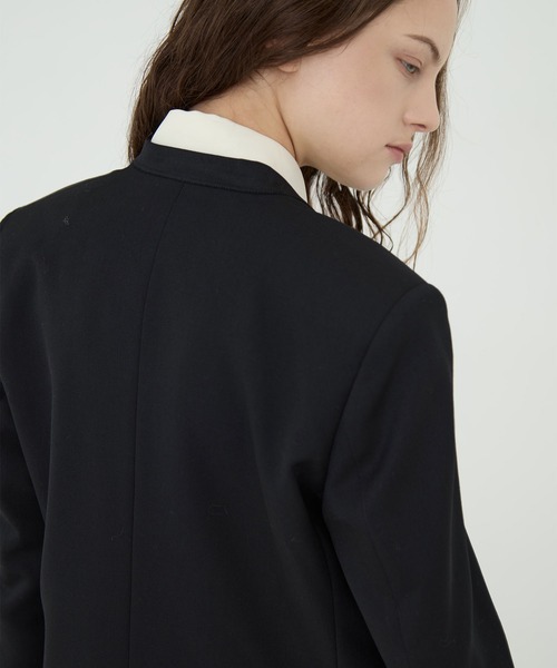 BLACK FORMAL NO COLLAR JACKET（ノーカラージャケット）｜CINOH（チノ