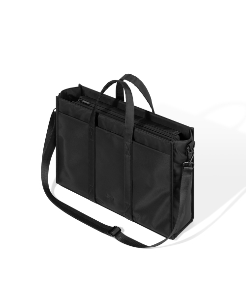 QUALPACK（クアルパック）の「エッセンシャルトートバッグ344（トートバッグ・メンズ・ブラック・FREE）」の2枚目の写真
