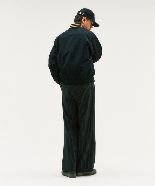 FRED PERRY(フレッドペリー)の「FRED PERRY / フレッドペリー417別注 Tennis Bomberブルゾン(ナイロンジャケット・メンズ・ネイビー/ブラック・X-LARGE/LARGE/MEDIUM)」の8枚目の写真