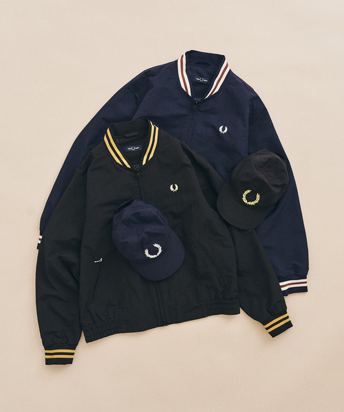 FRED PERRY(フレッドペリー)の「FRED PERRY / フレッドペリー417別注 Tennis Bomberブルゾン(ナイロンジャケット・メンズ・ネイビー/ブラック・X-LARGE/LARGE/MEDIUM)」の17枚目の写真