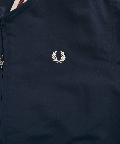 FRED PERRY(フレッドペリー)の「FRED PERRY / フレッドペリー417別注 Tennis Bomberブルゾン(ナイロンジャケット・メンズ・ネイビー/ブラック・X-LARGE/LARGE/MEDIUM)」の21枚目の写真