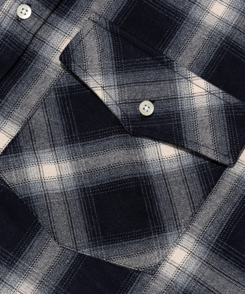 ANALOG MOOD(アナログムード)の「フランネルオーバーサイズチェックシャツ(ネイビー)(シャツ/ブラウス・レディース・その他・FREE)」の6枚目の写真