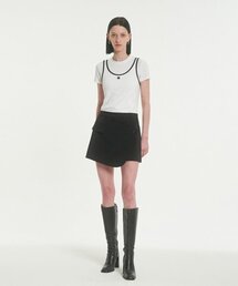 WRAP SKIRT [BLACK]