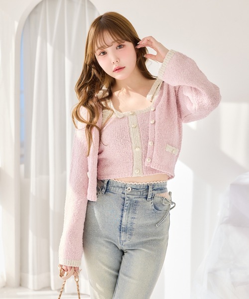 one after another NICE CLAUP（ワンアフターアナザーナイスクラップ）の「【S/Mサイズ展開】サイドカット美脚リボンデニムパンツ（デニムパンツ・レディース・ブルー系その他/ブラック/ライトブルー・SMALL/MEDIUM）」の18枚目の写真