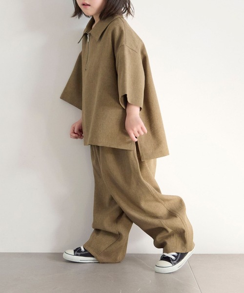 LOWRYS FARM（ローリーズファーム）の「ホップサックイージーパンツ　603587（その他パンツ・キッズ・ブラウン/ベージュ/チャコールグレー・150cm/140cm/130cm/120cm/110cm）」の3枚目の写真