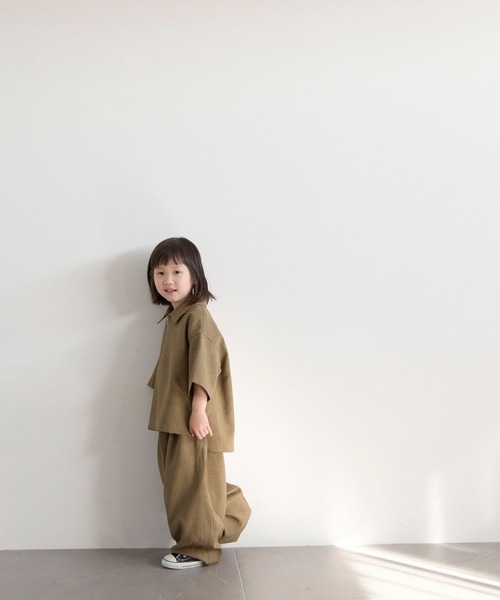 LOWRYS FARM（ローリーズファーム）の「ホップサックイージーパンツ　603587（その他パンツ・キッズ・ブラウン/ベージュ/チャコールグレー・150cm/140cm/130cm/120cm/110cm）」の5枚目の写真