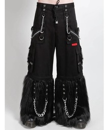 TRIPP nyc（トリップニューヨークシティ）の「【TRIPP nyc】FUR-TASTIC SUPER PANT[AF7176M] / 【トリップ ニューヨーク】ボンテージストラップファーワイドパンツ（その他パンツ）」