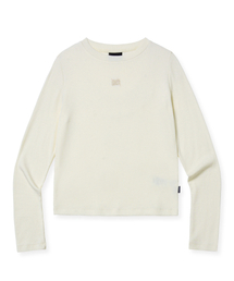 W SLIM LONGSLEEVE TEE - IVORY