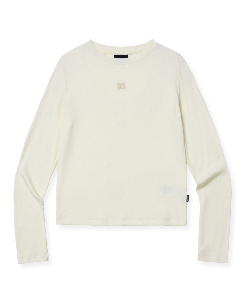 BROWNBREATH(ブラウンブレス)の「W SLIM LONGSLEEVE TEE - IVORY(Tシャツ/カットソー・レディース・その他・S/M)」の1枚目の写真