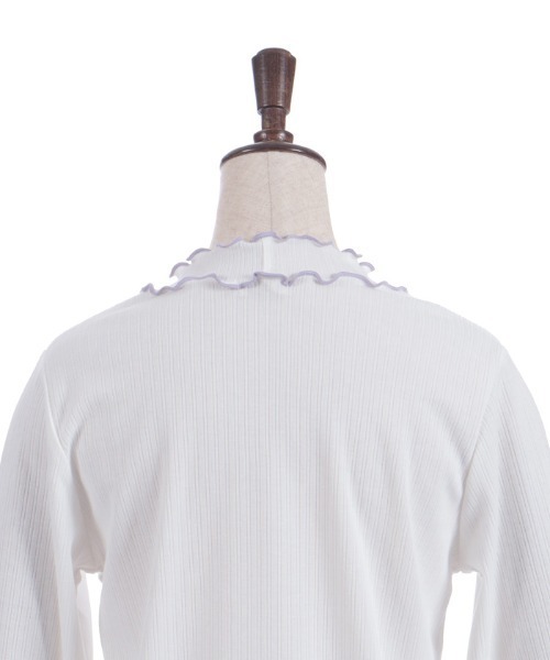 axes femme（アクシーズファム）の「格子ラメチュールメロープルオーバー（Tシャツ/カットソー・レディース・ブラック/イエロー/ミント/ホワイト/ピンク・FREE）」の21枚目の写真