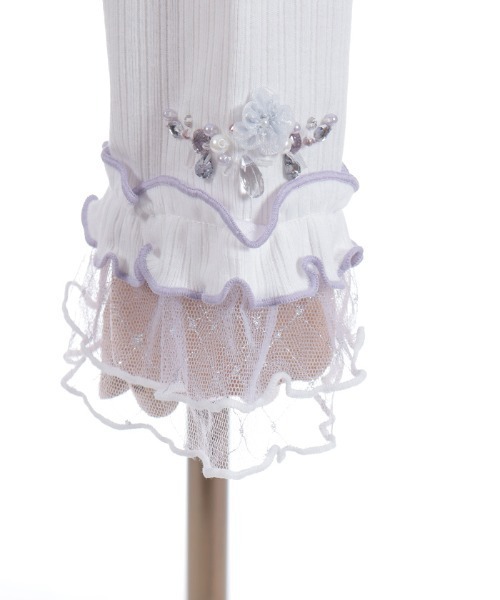 axes femme（アクシーズファム）の「格子ラメチュールメロープルオーバー（Tシャツ/カットソー・レディース・ブラック/イエロー/ミント/ホワイト/ピンク・FREE）」の22枚目の写真