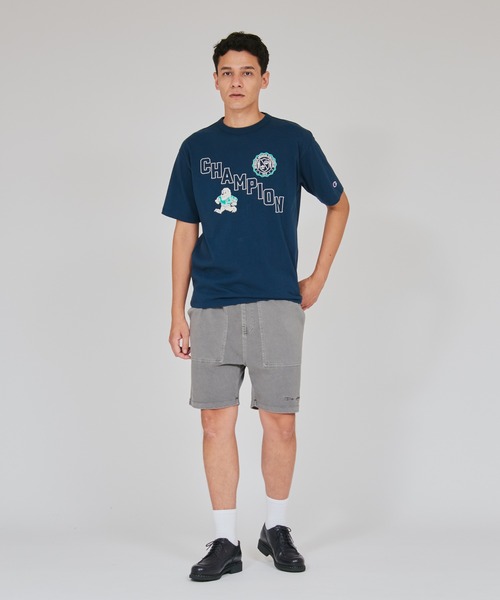 Champion(チャンピオン)の「【Champion/チャンピオン】メンズ メンズカジュアル ショートスリーブTシャツ(Tシャツ/カットソー・メンズ・ライトブラウン/ブラック系その他/その他35/ブルー系その他・X-LARGE/LARGE/MEDIUM)」の5枚目の写真