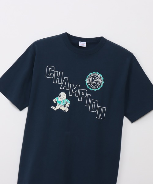 Champion(チャンピオン)の「【Champion/チャンピオン】メンズ メンズカジュアル ショートスリーブTシャツ(Tシャツ/カットソー・メンズ・ライトブラウン/ブラック系その他/その他35/ブルー系その他・X-LARGE/LARGE/MEDIUM)」の13枚目の写真