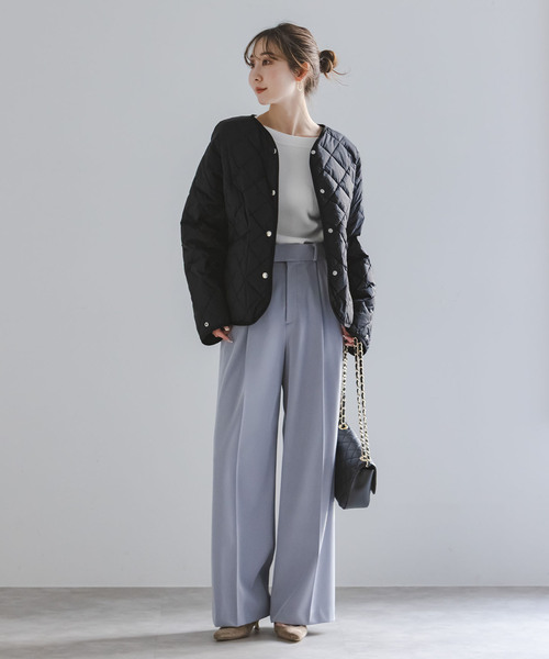 TATRAS(タトラス)の「《WEB・東武池袋店 限定展開》TATRAS/タトラス LARISSA(ラリッサ)(ダウンジャケット/コート・レディース・ライトグレー/ブラック・SMALL/MEDIUM)」の4枚目の写真