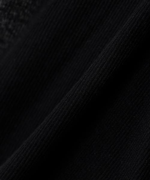 CINOH（チノ）の「TENCEL CASHMERE RIB LONG SLEEVE T-SHIRT（Tシャツ/カットソー・レディース・ブラック/ブルー/ホワイト・38）」の6枚目の写真